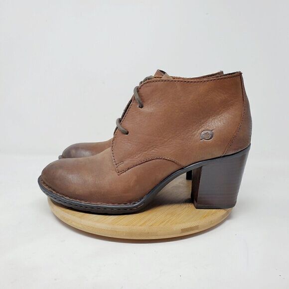 Born Boots Womens 9 Fina Brown Lace Up Victorian Cottagecore Boho Ankle Bootie - Picture 1 of 12